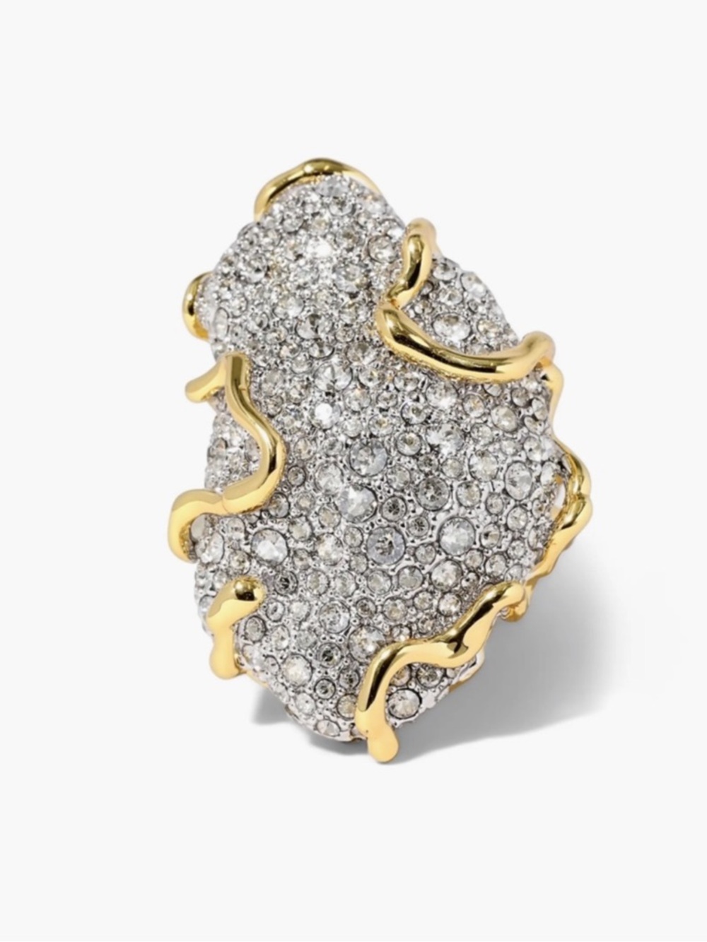 Alexis Bittar Solanales Large Crystal Pavé Geode Ring
